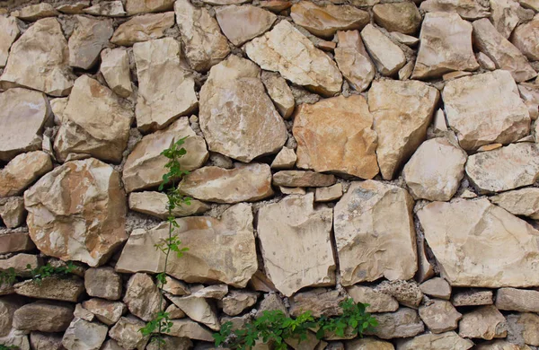 Pattern of modern style design decorative cracked real stone wall — Stock Photo, Image