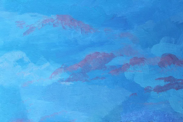 Patrón abstracto sin costuras, fondo pintado artísticamente abstracto al óleo blanco y azul. Textura, fondo. Óleo sobre lienzo . —  Fotos de Stock