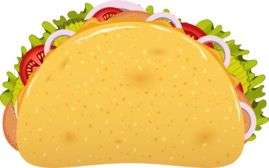 Canlı bir vektör illüstrasyonunda lezzetli bir sandviç sunuluyor. İçinde altın kabuk ve taze dolgular var. Marul, domates ve soğan gibi..