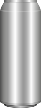 Dijital olarak hazırlanmış, etiketlenmemiş gümüş bir alüminyum kutu. Konserve pürüzsüz, yansıtıcı bir yüzey sergiliyor ve herhangi bir belirleyici iz ya da damgalama eksikliği yok. Bu da ona genel bir görünüm veriyor..