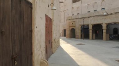 Al Seef Meraas, Dubai, geleneksel Arapça binaların görünümü