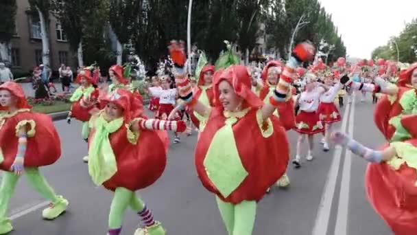 7 червня 2019, на південь від України. Мелітопольський вишневий фестиваль. — стокове відео