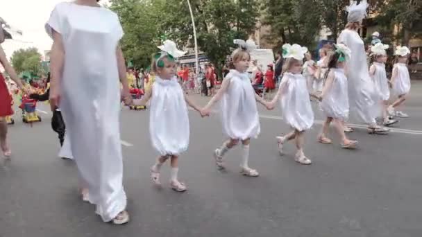 7 de junio de 2019, sur de Ucrania. Melitopol Festival de la Cereza . — Vídeos de Stock