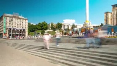 Kiev, Bağımsızlık Meydanı. Hiperlapsus.