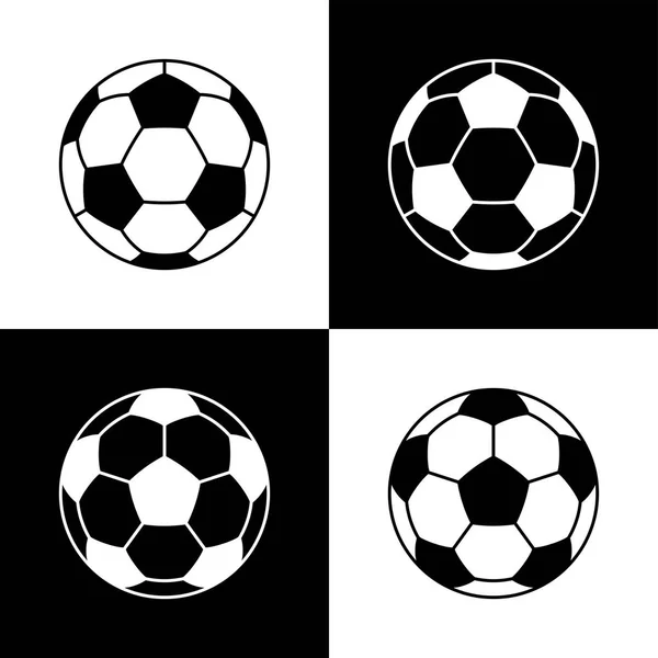 Iconos Pelota Fútbol Ilustración Vectorial Plana Todas Las Combinaciones Blanco — Vector de stock