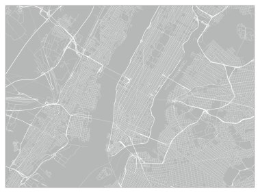 New York vektör şehir haritası