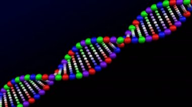 Genetik hastalık. DNA molekülü dökümü. Luma mat. 3D render.