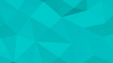 Turkuaz çokgen geometrik yüzey arka plan. 3d render.