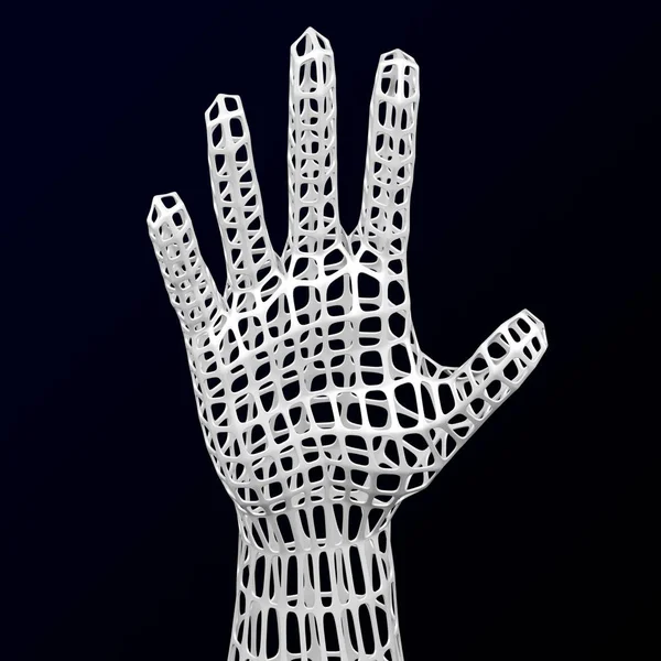 Artificial hand. 3D rendering. — Stock Photo, Image