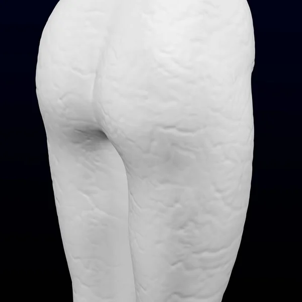 3d woman's ass with cellulite. 3D rendering. — Stock Photo, Image