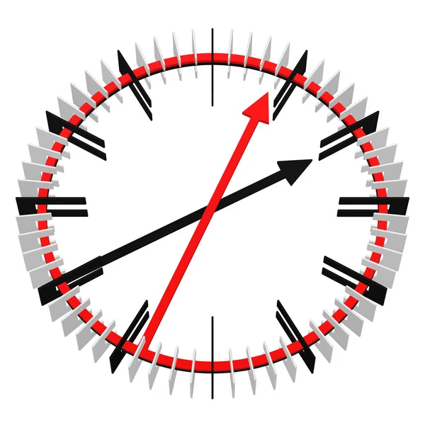 Clock face with long arrows. — Stock Photo, Image