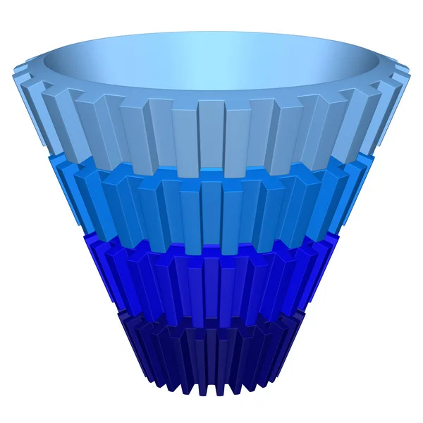 Поняття: купити воронку. 3D візуалізація . — стокове фото