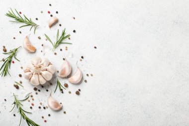 Arka plan baharat ve otlar ile pişirme