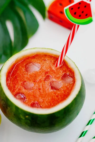 Tatlı karpuz lezzetli karpuz smoothie
