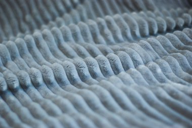 Kabarık Nazik bebek gri minky kumaş çizgili.