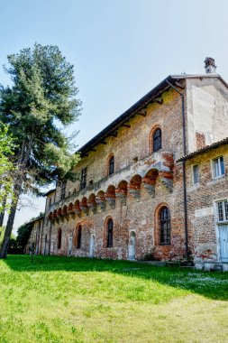 Kale Mirabello Pavia, İtalya. HDR etkisi.