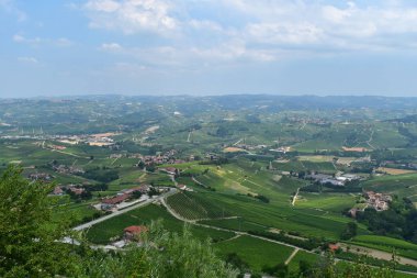 Langhe manzara, İtalya.