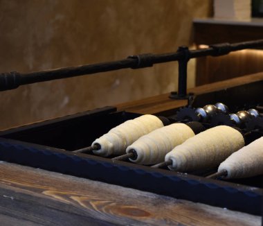 Trdlo ateşe, Çek Cumhuriyeti tipik bir tatlı tükürük pasta pişmiş. 