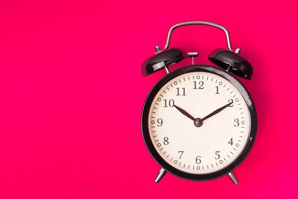 Black Alarm Clock Concept Time — Stock Photo, Image