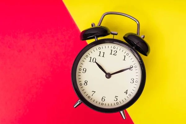 Black Alarm Clock Concept Time — Stock Photo, Image