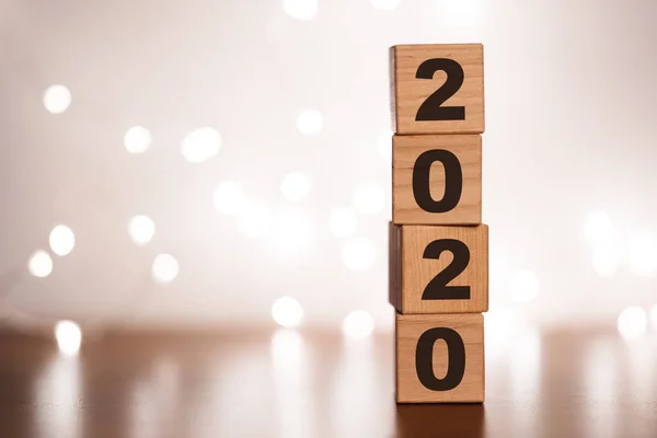 New year 2019 change to 2020 concept