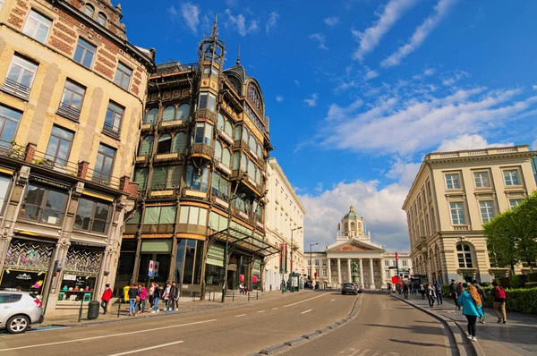Брюссель Бельгия Мая 2018 Года Красивые Старинные Здания Королевская Площадь — стоковое фото