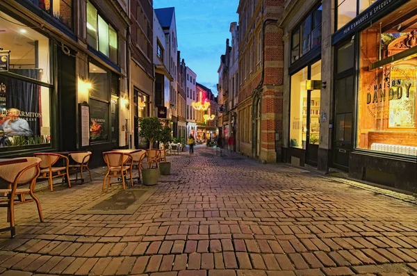 Brusel Belgie Května 2018 Krásné Klikaté Ulice Historickém Centru Bruselu — Stock fotografie