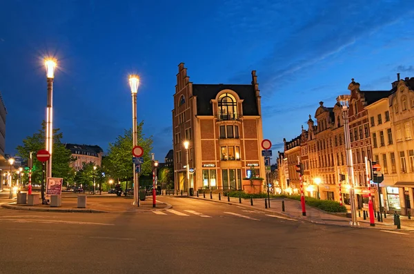 Брюссель Бельгия Мая 2018 Года Живописные Улицы Вечерних Брюсселей Мечта — стоковое фото