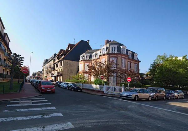 Deauville Francie Květen 2018 Typický Rohu Ulice Městě Deauville Departementu — Stock fotografie