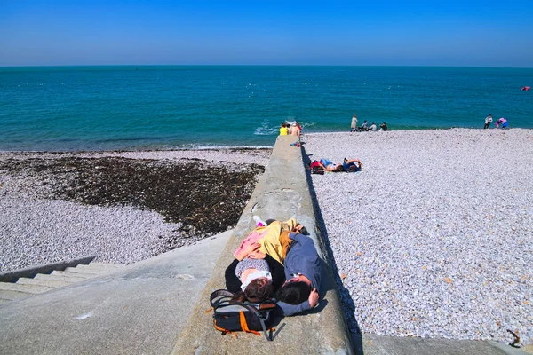 Etretat França Maio 2018 Quay Etretat Costa Pays Caux Área — Fotografia de Stock