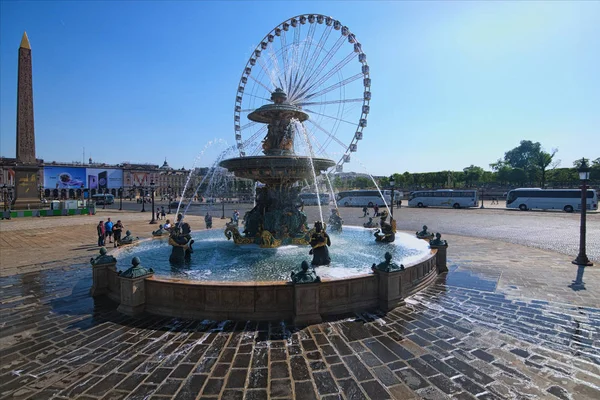 Paris Frankreich Mai 2018 Place Concorde Bei Sonnigem Tag Place — Stockfoto