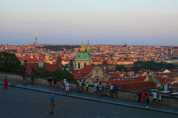 Praga República Checa Agosto 2018 Viendo Lugar Cerca Del Castillo — Foto de Stock