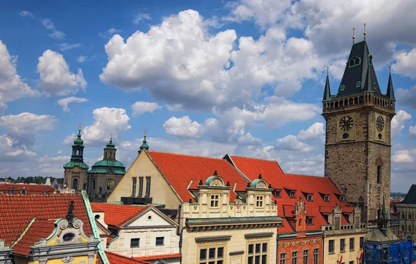 Praga Repubblica Ceca Agosto 2018 Vecchio Municipio Nella Città Vecchia — Foto Stock