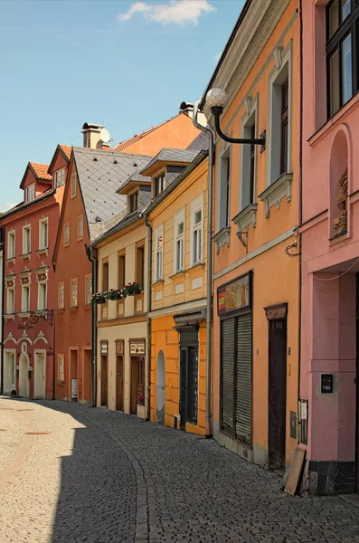 Loket Czech Republic August 2018 Historical Street Medieval Loket Colorful — Stock Photo, Image