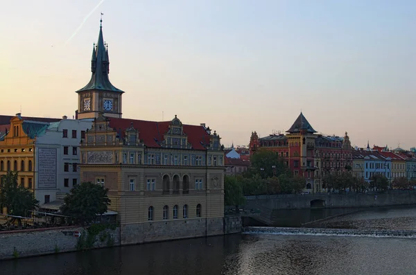 Praga Czeska Republika Sie 2018 Lato Sunrise Panorama Starego Miasta — Zdjęcie stockowe