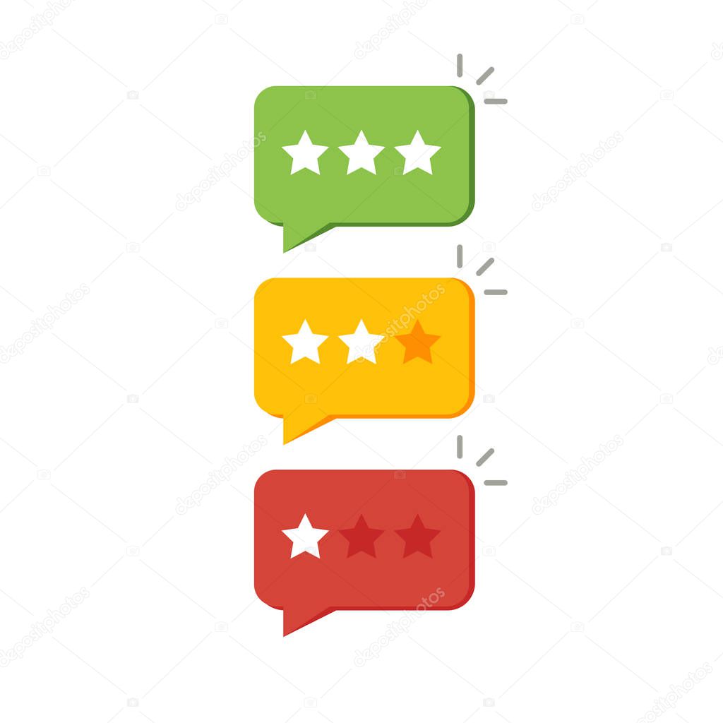Rating star like feedback. concept of notice, opinion, testimonial, grade ui, user control, check, valuation. flat style trend modern logotype graphic design element on white background.