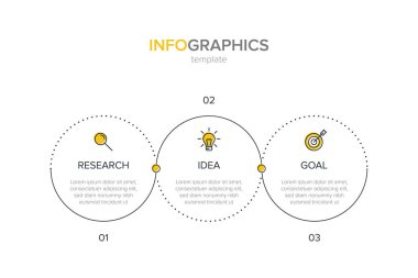 Simgeler vektör Infographic etiketi şablonu. 3 seçenekleri veya adımları. İş kavramı için Infographics. Bilgi grafik, akış şemaları, sunumlar, web siteleri, afiş, basılı malzemeler için kullanılabilir.