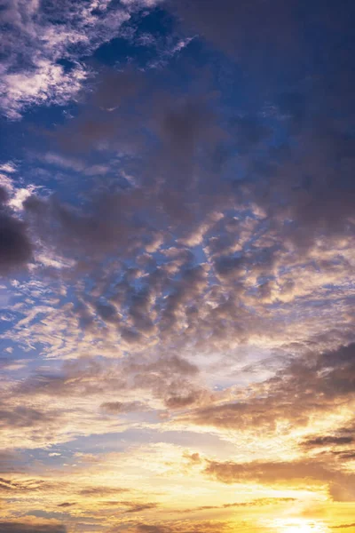 Pattern Colorful Cloud Sky Sunset Sunrise Dramatic Sunset Twilight Beautyful — Stock Photo, Image
