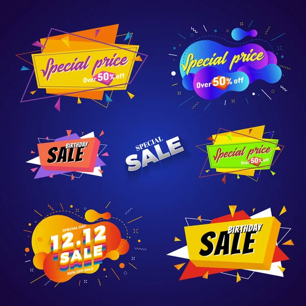 Special Price Sale Banner Abstract Design Vector Illustration — Stock Vector