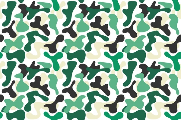 Patrón de camuflaje verde militar — Archivo Imágenes Vectoriales