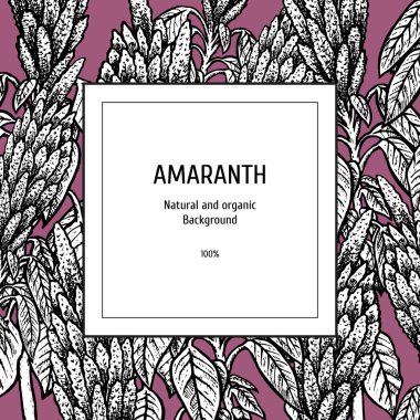 El ile çekilecek arka plan. Vintage vektör kroki