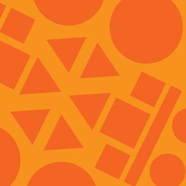 Turuncu geometrik arka plan. İş soyutlaması. Büyük formlar.