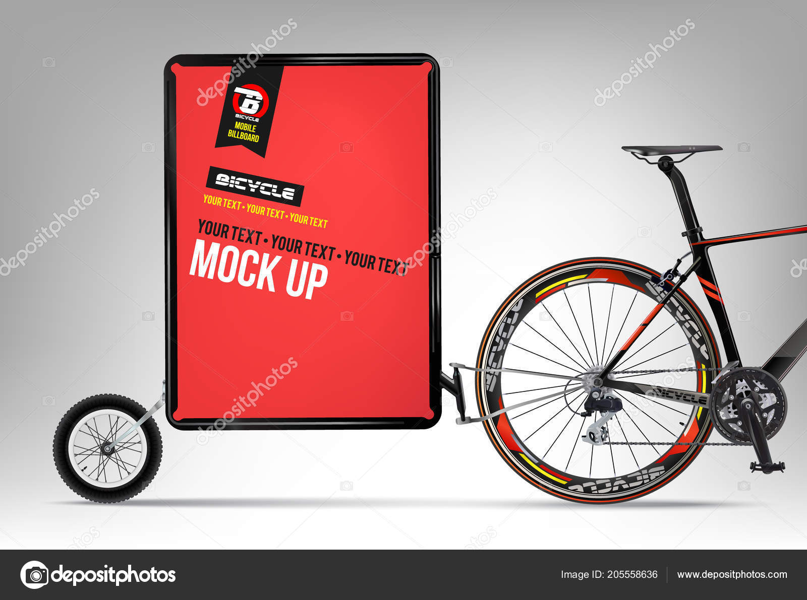 bicycle billboard trailer