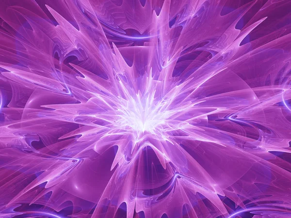Abstract futuristic magenta flower fractal. Computer generated graphic, surreal background