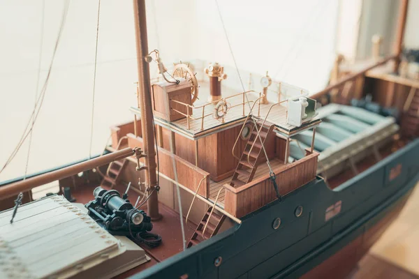 ship model deck, toned