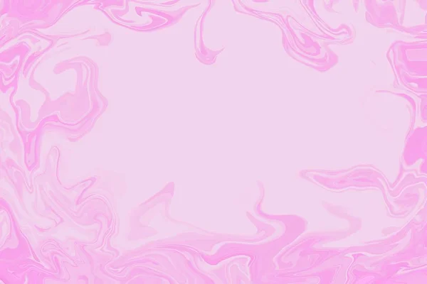 Pink abstract surreal lines on pink background, marble texture, copy space Graphic design drawing art pattern, blur backdrop with chaotic lines.