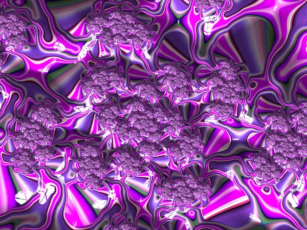 Abstract pink and violet textured fractal pattern. 3d render for poster, design and entertainment. Festive background for brochure, website and flyer.