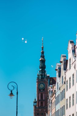 binalar ve turistik ve tarihi Gdansk Polonya parçası mimari unsurları