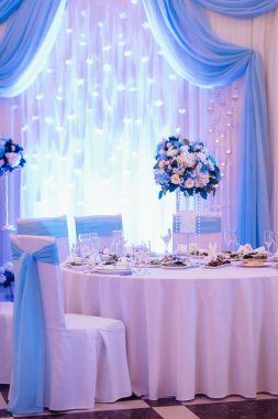 Ziyafet salonu düğün dekoratif elemanları ile için