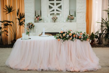 Ziyafet salonu düğün dekoratif elemanları ile için